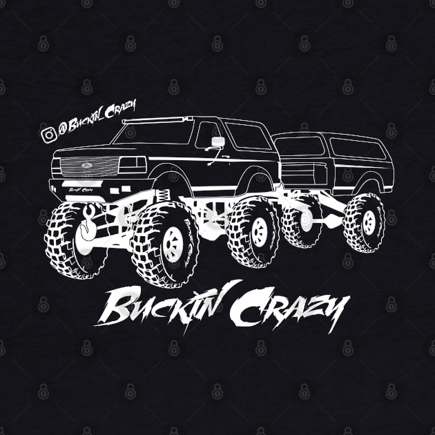 Buckin Crazy Bronco - White Print 2021 by The OBS Apparel